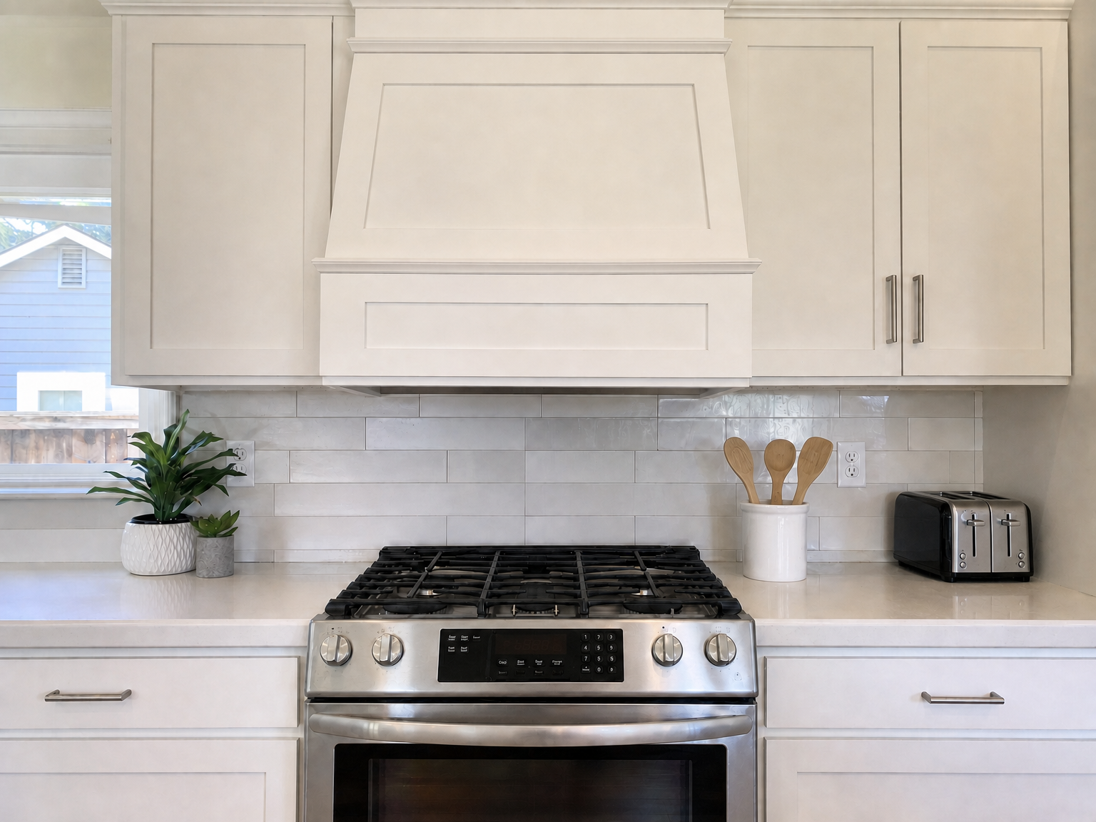 Kitchen after custom carpentry installation