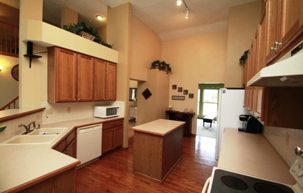Charlotte kitchen before — second angle showing original layout